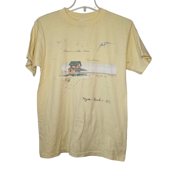 Myrtle Beach Vintage Shirt Size Medium on Hanes Best - Picture 1 of 7